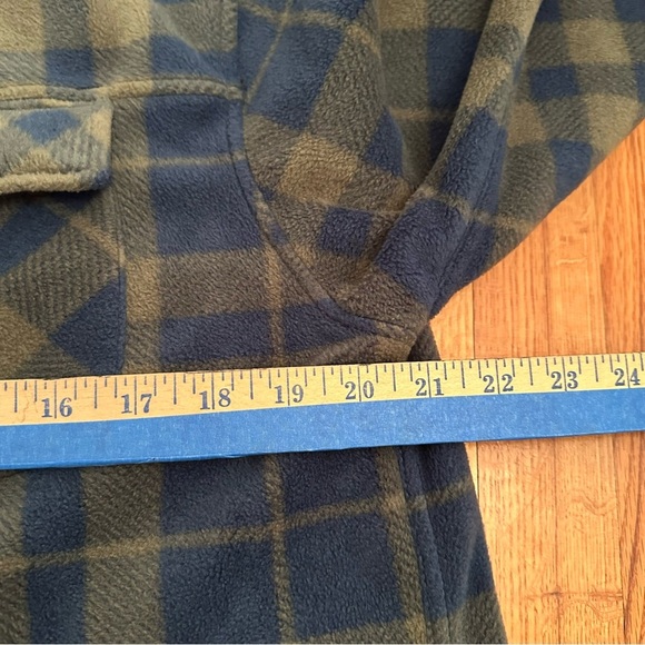 Quiksilver plaid fleece Flannel Shirt Size L (v) - Picture 6 of 12